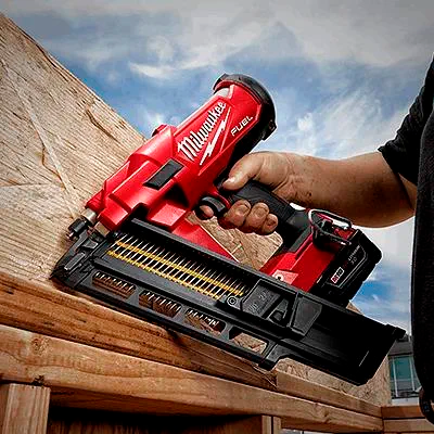 Milwaukee cordless roofing nailer hotsell