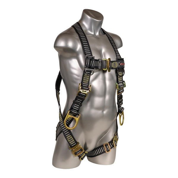 Kapture 5 Point Element Full Body Harness - Arc Flash Rated - 2 Web Loops - Mating Buckle Chest & Legs - All Sizes