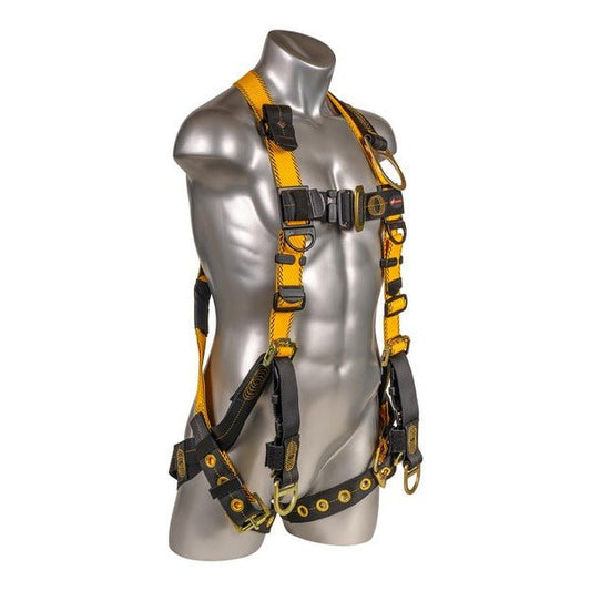 Kapture 5 Point Element Full Body Harness - Oil & Gas Derrick Series - 4 D-Rings - Tongue Buckle Legs - All Sizes
