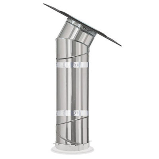 VELUX 14 in. Flat Glass Rigid Sun Tunnel® Skylight with Low Profile Metal Flashing