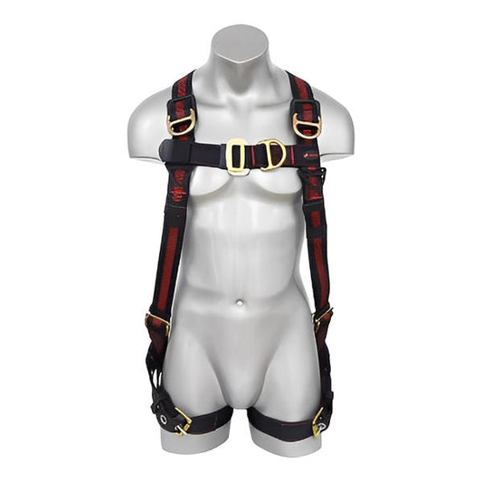 Kapture 5 Point Elite Full Body Harness - 4 D-Rings - Tongue Buckle Legs - All Sizes