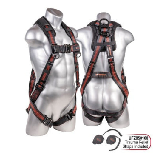 Kapture 5 Point Elite+ Full Body Harness - Dorsal D-Ring - QC Chest & Legs - Shoulder Pads - All Sizes