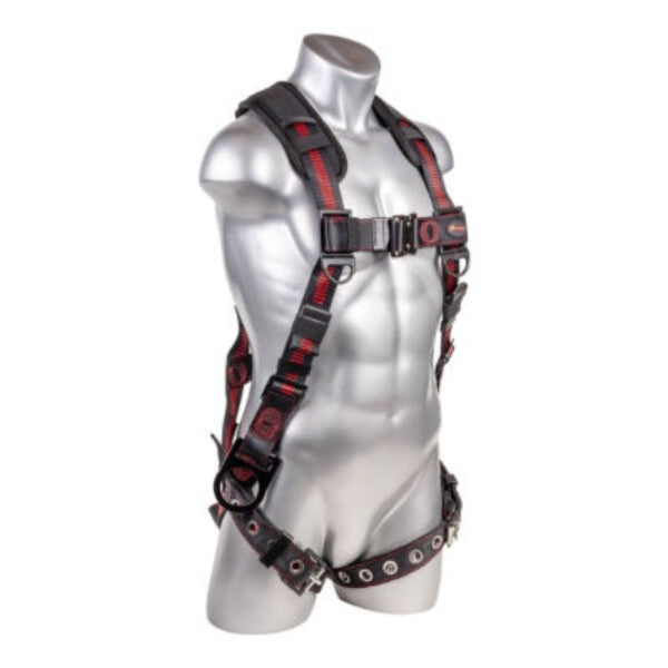 Kapture 5 Point Elite+ Full Body Harness - 3 D-Rings - QC Chest - Tongue Buckle Legs & Shoulder Pads