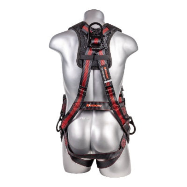 Kapture 5 Point Elite+ Full Body Harness - 3 D-Rings - QC Chest - Tongue Buckle Legs & Shoulder Pads