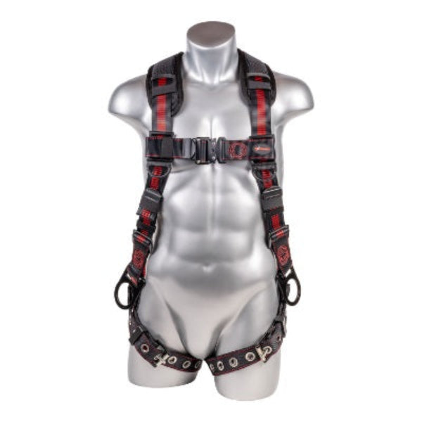Kapture 5 Point Elite+ Full Body Harness - 3 D-Rings - QC Chest - Tongue Buckle Legs & Shoulder Pads