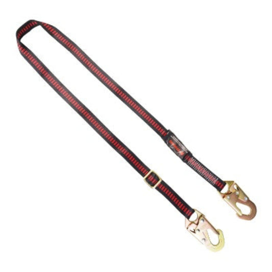 Work Positioning Lanyard - Adjustable - 2 Snap Hooks - 4.5ft - 6ft