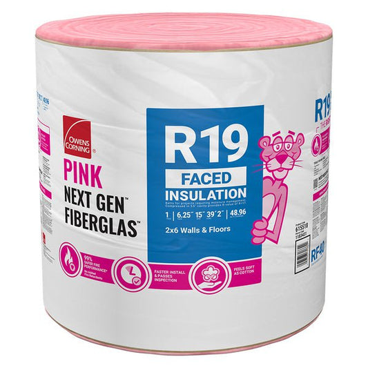 Owens Corning R-19 Kraft Faced Fiberglass Continuous Roll Insulation (All Sizes)