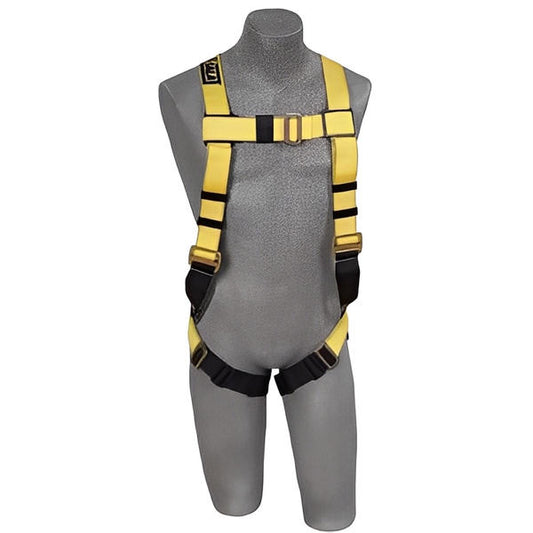 Delta Vest Style Harness with Back D-Rings, Pass Thru Buckle Legs, Uni