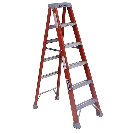 FM1500 Series Fiberglass Twin Front Ladders - All Sizes