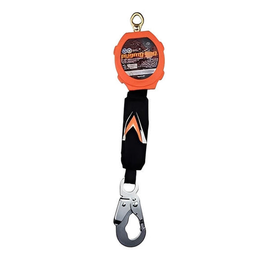 Pygmy Hog 11 ft Web Self Retracting Lifeline With Snap/Peri/Rebar Hooks