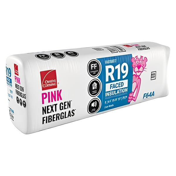 Owens Corning R-19 Kraft Faced Fiberglass Insulation FastBatts 