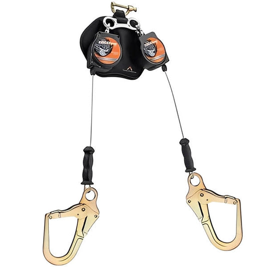 Leading Edge Dual Self Retracting Lifeline With Rebar Hooks - All Lengths