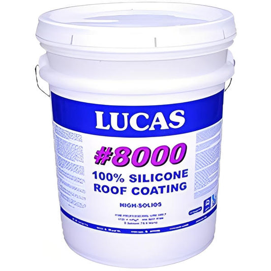 Lucas Silicone Roof Coating #8000 - High Solids - Full Range