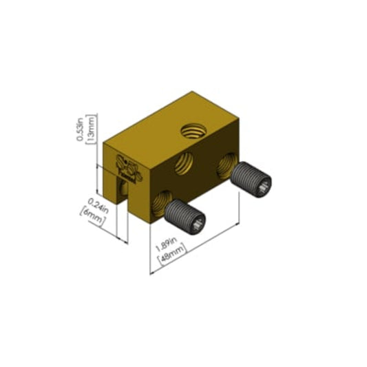 S-5-BE Brass Metal Roof Clamps