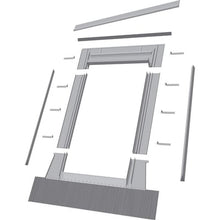 Load image into Gallery viewer, Fakro Aluminum High-Profile Tile Roof Flashing Kit for Curb Mount Skylight
