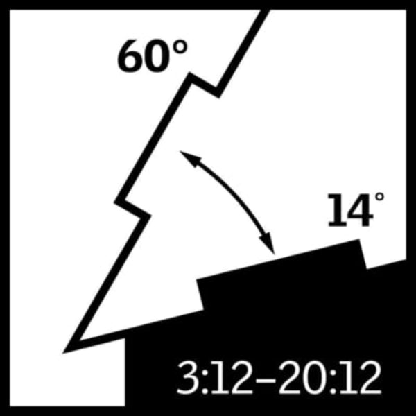 Rigid Sun Tunnel with Acrylic Dome, Pitched Metal Flashing and Solar Night Light