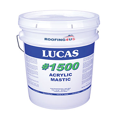 Lucas #1500 White Acrylic Mastic