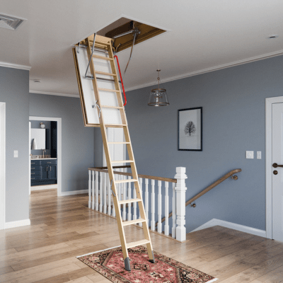 LWF60 Fire Rated Insulated Wood Attic Ladder - All Sizes