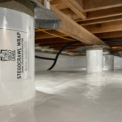 StegoCrawl Wrap 10-Mil Crawl Space Vapor Retarder - White - All Sizes