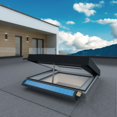 PDS G53 Deck-Mounted Triple Glazed Solar Venting Thermo Skylight - All Sizes