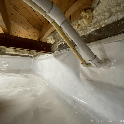 StegoCrawl Wrap 10-Mil Crawl Space Vapor Retarder - White - All Sizes