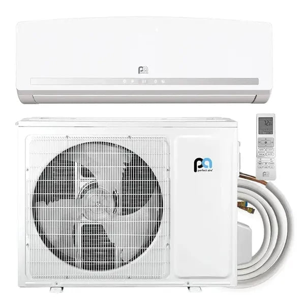 9000 BTU Mini-Split Quick Connect Kit Incl Indoor Wall Unit, Outdoor Unit, Cable and Line Set, 115v -19.5 SEER