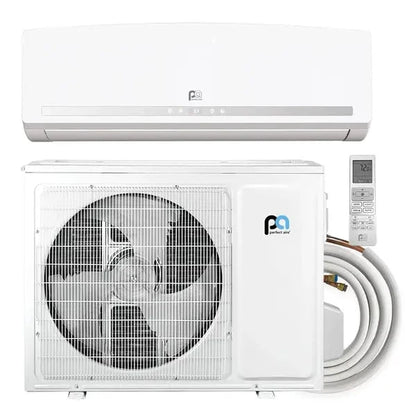 9000 BTU Mini-Split Quick Connect Kit Incl Indoor Wall Unit, Outdoor Unit, Cable and Line Set, 115v -19.5 SEER