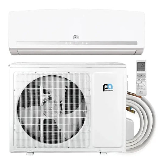 9000 BTU Mini-Split Quick Connect Kit Incl Indoor Wall Unit, Outdoor Unit, Cable and Line Set, 115v -19.5 SEER