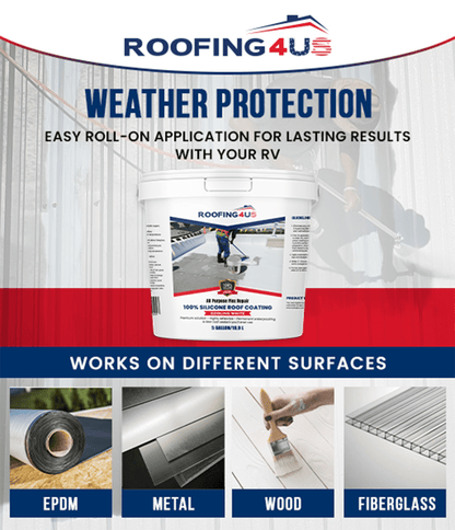 All Purpose Flex Repair 100% Silicone Roof Sealant - 3.5 Gallon