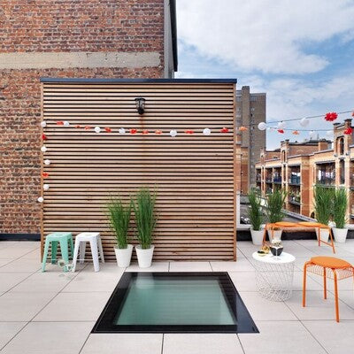 DXW Walkable Flat Roof Skylight - Triple Glazed - All Sizes