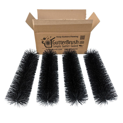 6-Inch GutterBrush Gutter Guard – Fits Large Residential & Small Commercial Gutters (5.25 Inch Diameter)