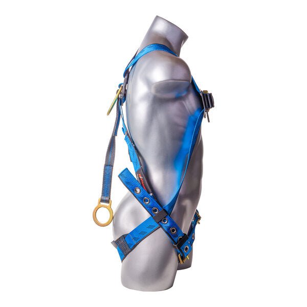 Kapture 3 Point Essential Full Body Harness - Dorsal D-Ring with 18" Ext O-Ring - Tongue Buckle Legs