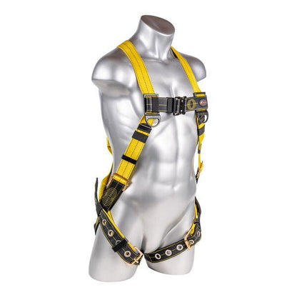 Kapture 5 Point  Element Full Body Harness - 3 D-Rings - QC Chest - Tongue Buckle Legs - Revolta Oil & Water Rep Webbing