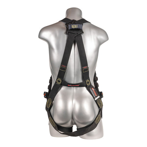 Kapture 5 Point Element Full Body Harness - Arc Flash Rated - 2 Web Loops - Mating Buckle Chest & Legs - All Sizes