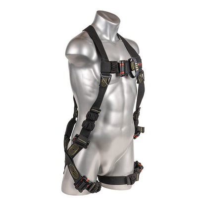 Kapture 5 Point Element Full Body Harness - Arc Flash Rated - 2 Web Loops - Mating Buckle Chest & Legs - All Sizes