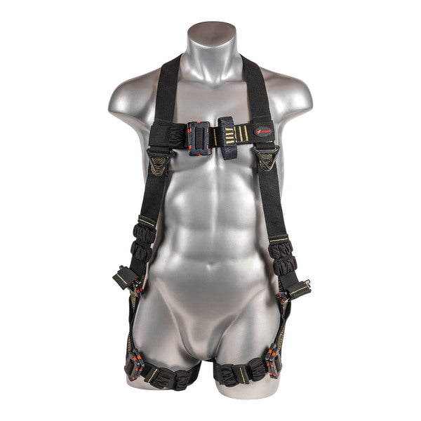 Kapture 5 Point Element Full Body Harness - Arc Flash Rated - 2 Web Loops - Mating Buckle Chest & Legs - All Sizes