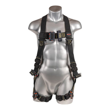 Kapture 5 Point Element Full Body Harness - Arc Flash Rated - 2 Web Loops - Mating Buckle Chest & Legs - All Sizes