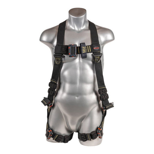 Kapture 5 Point Element Full Body Harness - Arc Flash Rated - 2 Web Loops - Mating Buckle Chest & Legs - All Sizes