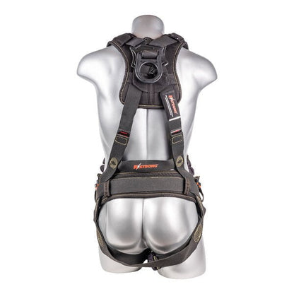 Kapture 5 Point Element Full Body Harness - Arc Flash Rated - 4 D-Rings - Mating Buckle Chest & Legs - Shoulder Pads & Waist Belt