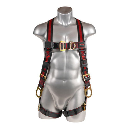 Kapture 5 Point Elite Full Body Harness - 4 D-Rings - Pull Thru Legs - All Sizes