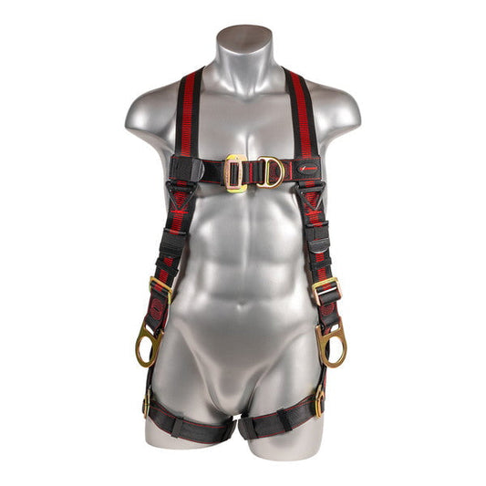 Kapture 5 Point Elite Full Body Harness - 4 D-Rings - Pull Thru Legs - All Sizes
