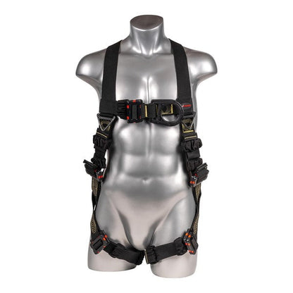 Kapture 5 Point Element Full Body Harness - Arc Flash Rated - 2 D-Rings - Mating Buckle Chest & Legs - All Sizes