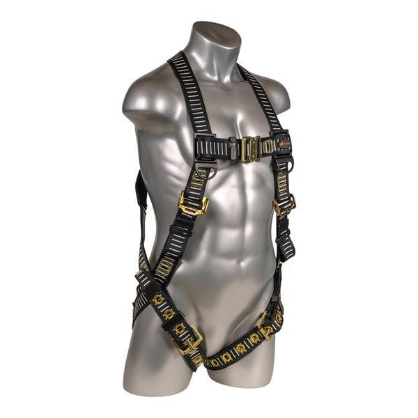 Kapture 5 Point Element Full Body Harness - Welding Series - Dorsal D-Ring - QC Chest - Tongue Buckle Legs - All Sizes