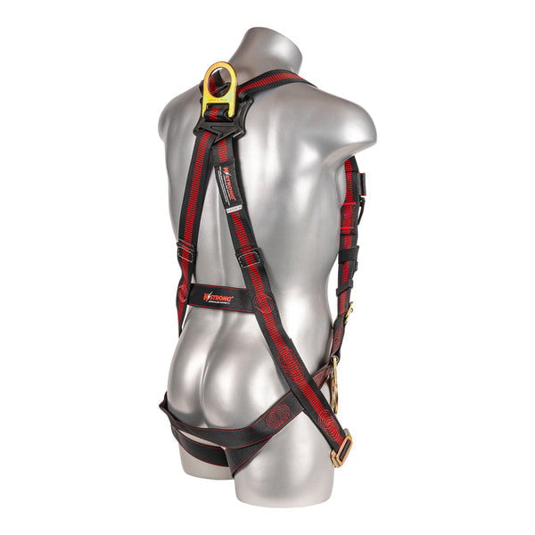 Kapture 5 Point Elite Full Body Harness - 4 D-Rings - Pull Thru Legs - All Sizes