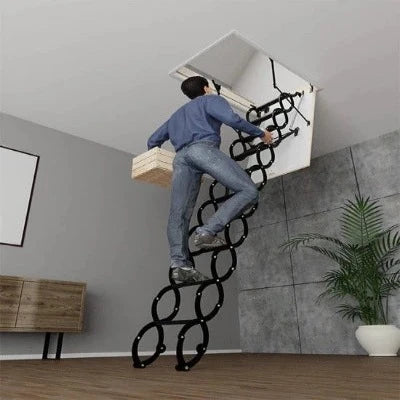 Stairluxe - Scissor Insulated Attic Ladder - 31.5in x 23.5in (Long)