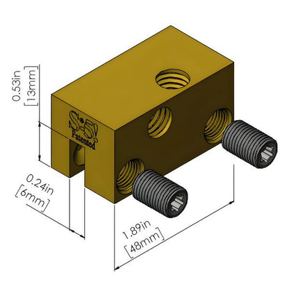 S-5-BE Brass Metal Roof Clamps