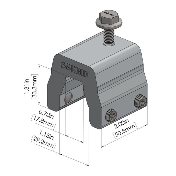 S-5-KHD Metal Roof Clamps