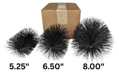 Commercial 7″ Gutter Size – 6.5″ Diameter Brush – Gutter Protection for Metal Bldg & Pole Barn Gutters