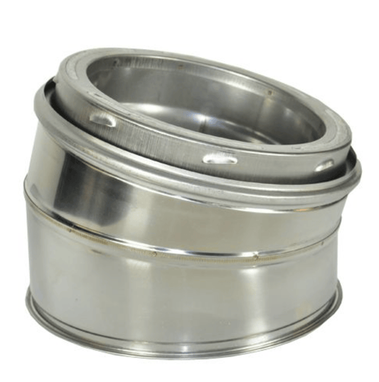 6-Inch Chimney Pipe Elbow Kit - 15 Degree Offset