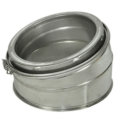 8-Inch Chimney Pipe Elbow Kit - 15 Degree Offset